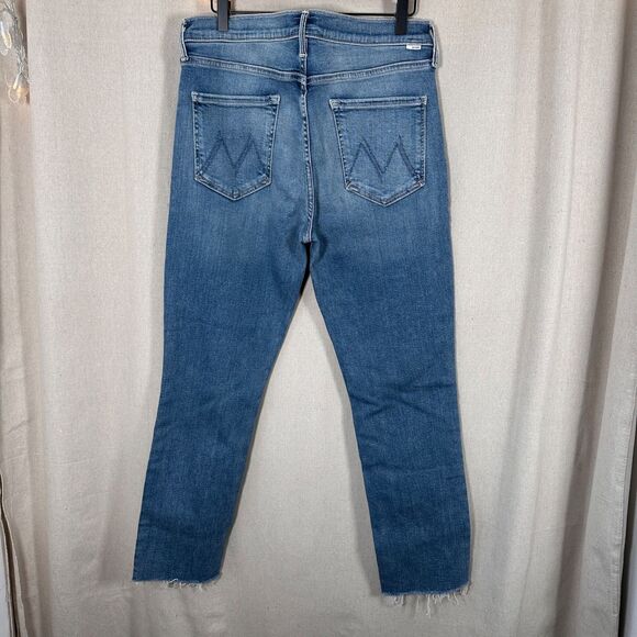 MOTHER Mid Rise Dazzler Ankle Fray in Riding the Cliffside Size 34 - Picture 6 of 13
